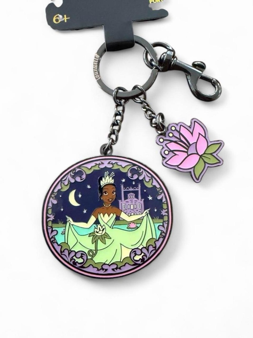 Loungefly Disney The Princess and the Frog Tiana Lily Pad Multi Keychain